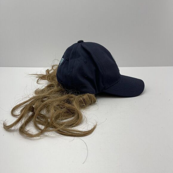 Vintage Seattle Mariners Snapback Hat Cap with Wig Long Hair Don’t Care One Size - Picture 4 of 8